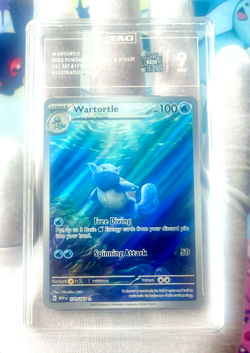 Wartortle 171/165 & Bulbasaur 166/165 - Pokemon English 151 - IR TAG 9's - PSA - Image 2