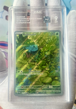 Wartortle 171/165 & Bulbasaur 166/165 - Pokemon English 151 - IR TAG 9's - PSA - Image 5
