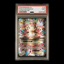 ✨ PSA 9 MINT ✨ Pokemon Mega M Alakazam EX Full Art Holo 118/124 XY Fates Collide - Image 2