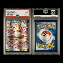 ✨ PSA 9 MINT ✨ Pokemon Mega M Alakazam EX Full Art Holo 118/124 XY Fates Collide - Image 4