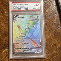 PSA 10 Mew VMAX (Rainbow Secret Rare) 268/264 Swsh08: Pokemon Fusion Strike Holo - Image 1