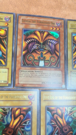 🔥 YUGIOH Exodia The Forbidden One SET (5 PIECES) ORIGINAL 2002 LOB-124 VLP/NM - Image 2