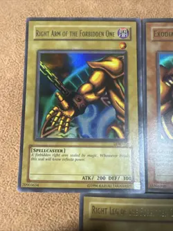 🔥 YUGIOH Exodia The Forbidden One SET (5 PIECES) ORIGINAL 2002 LOB-124 VLP/NM - Image 3