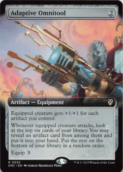 Adaptive Omnitool (Extended Art) R Commander: Aetherdrift 32 - LP MTG - Image 1