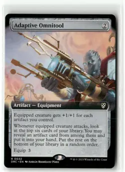 Adaptive Omnitool Extended Art Commander Aetherdrift MTG NM - Image 1