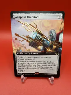 MTG Adaptive Omnitool 0032 Extended Art Aetherdrift: Commander NM - Image 1