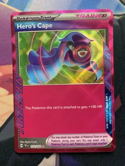 Pokemon TCG Hero's Cape 152/162 Ace Spec NM Temporal Forces - Image 1