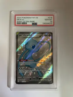Mew Ex Pokemon 216/091 SV: Paldean Fates Holo PSA 10. Read Description for More - Image 1