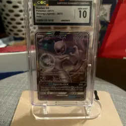 2017 Pokemon Mewtwo GX 39/73 Full Art Shining Legends - CGC 10 GEM MINT - Image 1