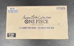 2025 ONE PIECE CARD GAME ENG ANIME 25TH COLLECTION EB02 BOOSTER BOX SEALED - Image 2