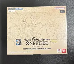 2025 ONE PIECE CARD GAME ENG ANIME 25TH COLLECTION EB02 BOOSTER BOX SEALED - Image 1