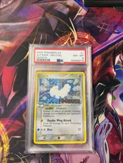 Pokemon TCG Altaria EX Deoxys 1/107 Reverse Holo Stamp Psa 8 - Image 1