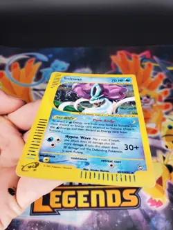 Pokemon Suicune H25/H32 Aquapolis Holo Rare Legendary TCG Nintendo e-reader MP - Image 5