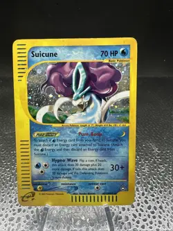Suicune H25/H32 Aquapolis Holo Rare Legendary Pokemon TCG Nintendo e-reader MP - Image 1
