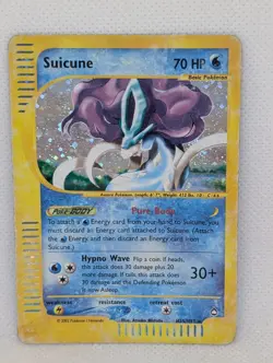 Suicune H25/H32 Aquapolis Holo Rare Legendary Pokemon TCG Nintendo e-reader MP - Image 1
