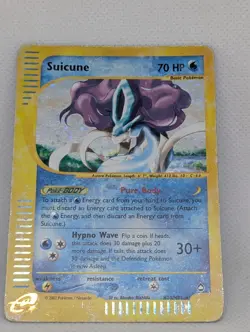 Suicune H25/H32 Aquapolis Holo Rare Legendary Pokemon TCG Nintendo e-reader MP - Image 3