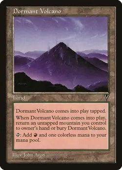 MTG Magic the Gathering Dormant Volcano (161/167) Visions LP - Image 1
