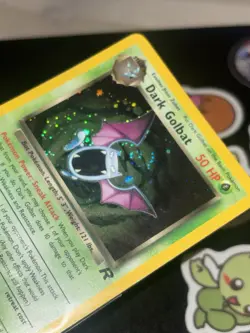 Pokemon TCG Dark Golbat Holo Card 7/82 Team Rocket Series *swirl* - Image 3