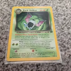 Pokemon Dark Golbat TCG Holo Rare Card 7/82 Team Rocket Series - Image 3