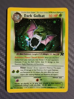 Pokemon TCG - Dark Golbat - Team Rocket Set - Holo Rare Trading Card (7/82) - Image 1