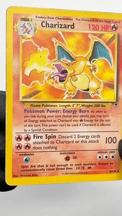 Charizard 3/110 WTOC Legendary Collection Rare Non Holo 2002 Pokemon TCG - MP - Image 2