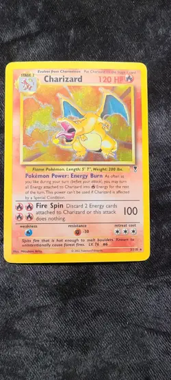 2002 Pokemon Charizard 3/110 Legendary Collection Set Holo Foil Rare TCG CCG - Image 1