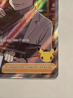 Professor's Research Full Art 024/025 Ultra Rare Holo Celebrations Pokemon TCG - Image 4