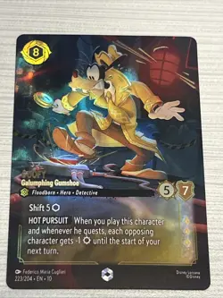 Goofy Galumphing Gumshoe Enchanted 223/204 Disney Lorcana Whispers In The Well - Image 1