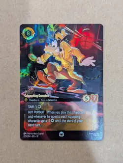 Goofy Galumphing Gumshoe Enchanted 223/204 Disney Lorcana Whispers In The Well - Image 1
