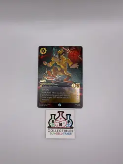 Lorcana Goofy - Galumphing Gumshoe (Enchanted) 223/204 Whispers in the Well Holo - Image 1