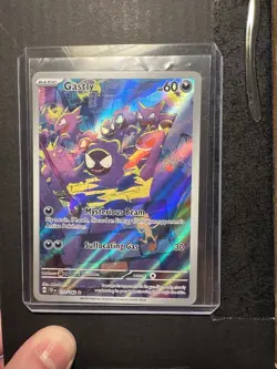 Pokemon TCG Gastly 177/162 Illustration Rare Holo SV05 Temporal Forces - Image 1