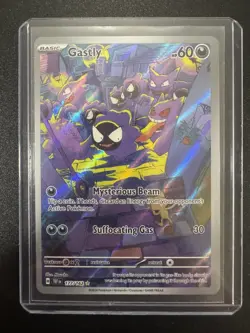 TCG Pokemon English Illustration Rare Gastly 177/162 SV05: Temporal Forces Holo - Image 1