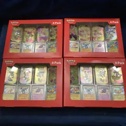 Pokemon 4 Pack Mini Tins + 4 Promo Cards - 151 SAMS CLUB EXCLUSIVE 4x Lot Of 4 - Image 1