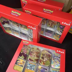 Pokemon 4 Pack Mini Tins + 4 Promo Cards - 151 SAMS CLUB EXCLUSIVE 4x Lot Of 4 - Image 1