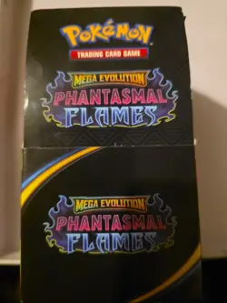 Box of 18 - 10 Per Pack - Mega Evolution Phantasmal Flames Pokemon Trading Cards - Image 1