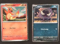 Pokemon ASCENDED HEROES Charmander & Gastly COSMO HOLO PROMOS 020 & 123 NM/M - Image 1