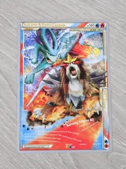 Pokemon Suicune & Entei Legend World Championship 2011 (94/95 - 95/95) Pair LP - Image 1