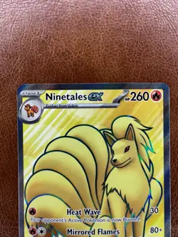 Pokemon TCG Scarlet & Violet 151 Ninetales EX Full Art 186/165 Ultra Rare - Image 2