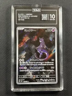 Pokemon Cards TAG 10 Gem Mt Japanese Mewtwo 151 Art Rare 183/165 - Image 1