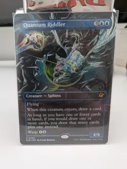 Quantum Riddler Borderless Foil N/M - EOE - MTG MAGIC THE GATHERING - Image 1
