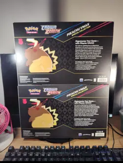 2x Pokemon Crown Zenith Pikachu VMAX Special Collection Box Brand New Sealed - Image 2