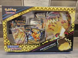 Pokemon TGC: Crown Zenith Pikachu VMAX Special Collection Box SEALED UNOPENED - Image 1