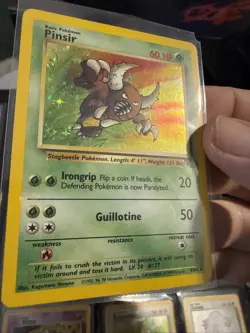 Pokemon TCG card - Pinsir Jungle 9/64 HOLO Unlimited Holo Rare - LP T24 - Image 3