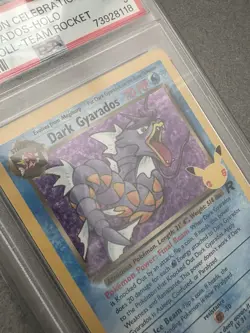 2021 POKEMON CELEBRATIONS DARK GYARADOS HOLO #8 PSA 9 MINT NEW - Image 3