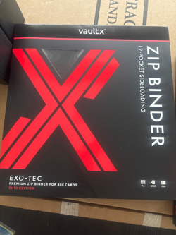 Vault X SV10 Destined Rivals 9 12 Pocket Exo-Tec Zip Binder Unlimited Black Red - Image 4