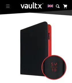 🔥 SV10 First Edition - Vault X 9 Pocket Destined Rivals Exo-Tec Zip Binder 🚀 - Image 2