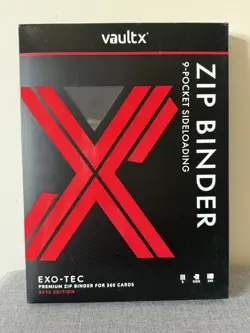 SV10 First Edition - Vault X 9 Pocket Exo-Tec Zip Binder - Sealed - black/red - Image 1