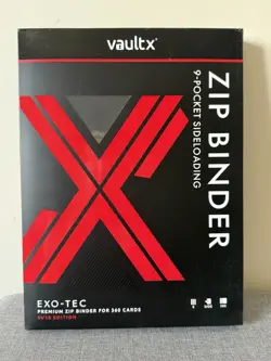 SV10 First Edition - Vault X 9 Pocket Exo-Tec Zip Binder - Sealed - black/red - Image 2