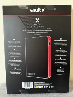 SV10 First Edition - Vault X 9 Pocket Exo-Tec Zip Binder - Sealed - black/red - Image 3