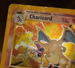 Pokemon Charizard 4/102 Base Set Holo Heavily Played/Damaged - Image 3